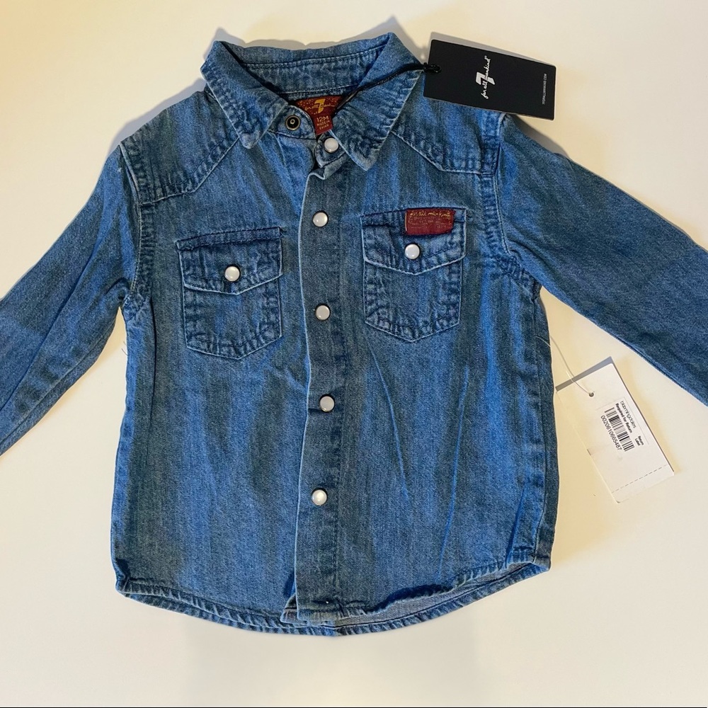 Brand New Denim Shirt Toddler Boys